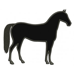 Horse Applique Machine Embroidery Digitized Design Animal Pattern