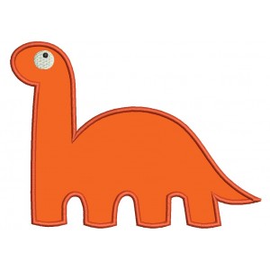 Dinosaur Applique Machine Embroidery Digitized Design Pattern