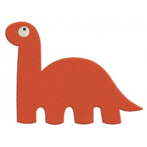 Dinosaur Filled Machine Embroidery Digitized Design Pattern