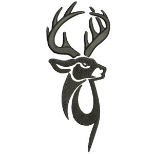 Deer, Buck Hunting Country Applique Machine Embroidery Digitized Design Pattern - Instant Download Digitized Pattern -4x4 , 5x7, 6x10 hoops