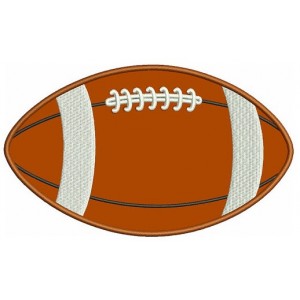 Football Applique Sport Machine Embroidery Digitized Design Pattern- Instant Download - 4x4 , 5x7, and 6x10 hoopss