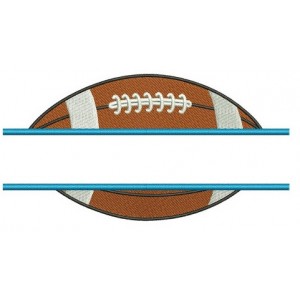 Football Split Sport Machine Embroidery Digitized Design FIlled Pattern- Instant Download - 4x4 , 5x7, and 6x10 hoops