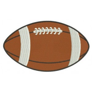 Football Sport Machine Embroidery Digitized Filled Design Pattern- Instant Download - 4x4 , 5x7, and 6x10 hoops