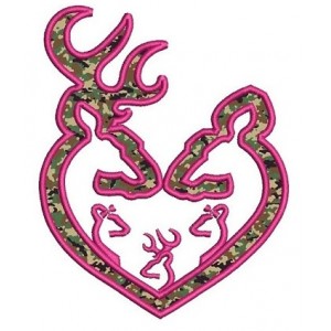 Buck and Doe wih three (3) kids Hunting Applique machine embroidery digitized design pattern - Instant Download -4x4 , 5x7, and 6x10 hoops