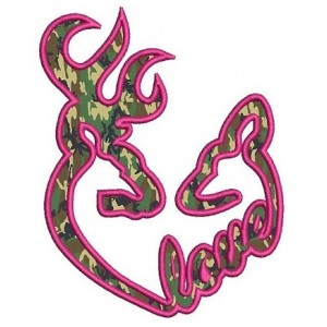 Love Buck and Doe Hunting Applique machine embroidery digitized design pattern - Instant Download -4x4 , 5x7, and 6x10 hoops