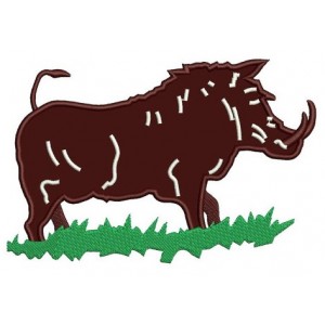 Boar, Hog Applique Machine Embroidery Digitized Design Pattern - Instant Download Digitized Pattern -4x4 , 5x7, and 6x10 hoops