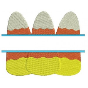 Candy Corn Halloween Split Filled Machine Embroidery Digitized Design Pattern - Instant Download - 4x4 , 5x7, and 6x10