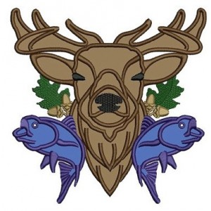 Deer, Moose, Buck Hunting Applique Machine Embroidery Digitized Pattern- Instant Download - 4x4 ,5x7,6x10