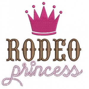 Rodeo Princess Machine Embroidery Digitized Design Filled Pattern - Instant Download - 4x4 , 5x7, 6x10