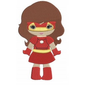 Looks like Iron Girl Super Hero (hands out) - Filled Machine Embroidery Digitized Design - Instant Download - 4x4 , 5x7,6x10
