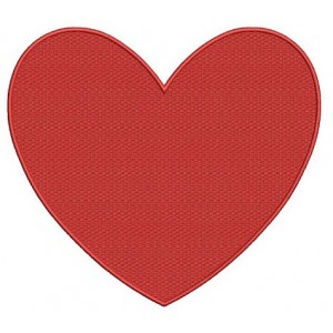 Heart Machine Embroidery Digitized Design Filled Pattern - Instant Download - 4x4 , 5x7, 6x10
