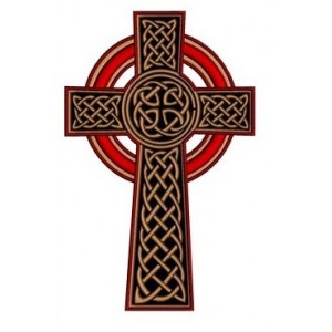 Celtic Cross Machine Embroidery Digitized Design Filled Pattern - Instant Download - 4x4 , 5x7, 6x10