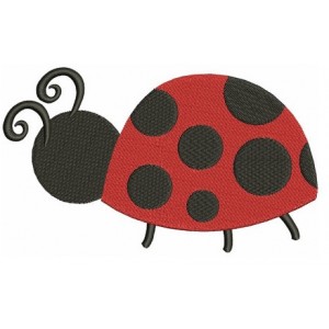 Ladybug Machine Embroidery Digitized Design Filled Pattern - Instant Download - 4x4 , 5x7, and 6x10 -hoops