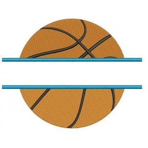 Basketball Split Machine Embroidery Digitized Design Filled Pattern - Instant Download - 4x4 , 5x7, 6x10