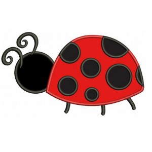 Ladybug Applique Machine Embroidery Digitized Design Pattern - Instant Download - 4x4 , 5x7, and 6x10 -hoops