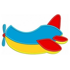 Instant Download Cute Airplane Transportation Machine Embroidery Applique Design