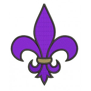 Fleur De Lis Filled Machine Embroidery Digitized Design Pattern - Instant Download - 4x4 , 5x7, and 6x10 -hoops