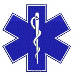 Star of Life medical EMS EMT paramedic medics Embroidery Design - Instant Download Machine Pattern 4x4 , 5x7, 6x10 - Nurses, Doctors, LPn