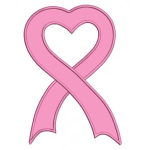 Breast Cancer Awareness Ribbon Machine Embroidery Digitized Design Applique Pattern - Instant Download - 4x4 , 5x7, and 6x10 -hoops