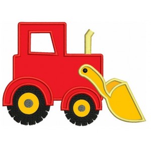 Instant Download Bulldozer Construction Truck Machine Embroidery Applique Design