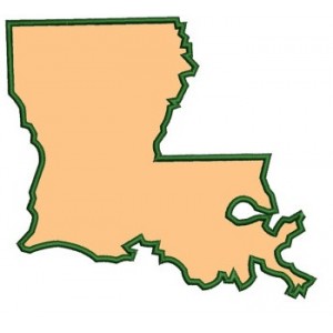 Louisiana State Applique - Instant Download Machine Embroidery