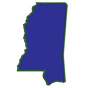 Mississippi State Applique - Instant Download Digitized Machine Embroidery - 4x4 , 5x7, and 6x10 hoops