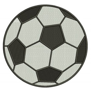 Soccer Ball Machine Embroidery Digitized Sports Design Filled In Pattern - Instant Download - 4x4 , 5x7, and 6x10 -hoops