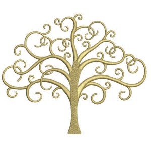 Tree Of Life Machine Embroidery Digitized Design Pattern - Instant Download - 4x4 , 5x7, and 6x10 -hoops